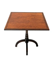 Art Deco Tilt-Top Table, Solid Walnut & Burl, Swedish Design, 1930s